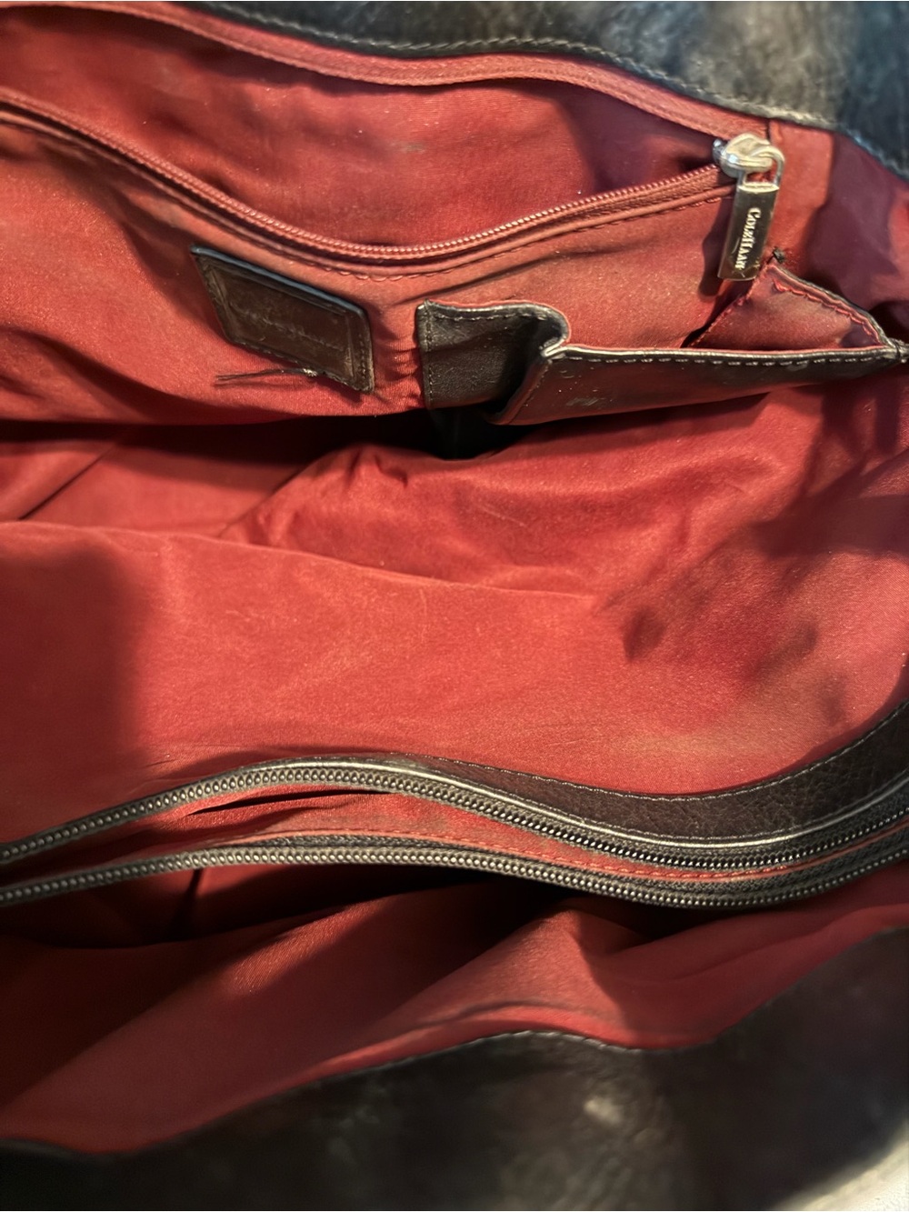 Cole Haan Classic Black Leather Tote Bag - Women - Picture 5 of 5